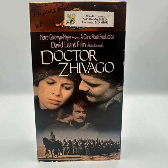 Doctor Zhivago VHS 1965 MGM David Lean Epic Drama Omar Sharif Julie Christie - Picture 1 of 3
